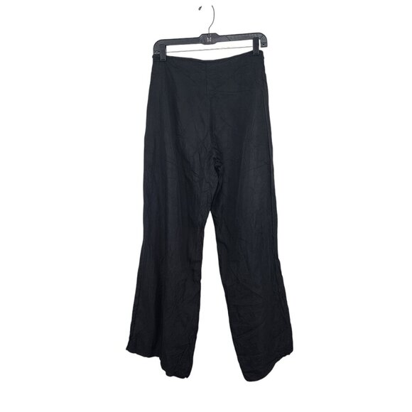 Cynthia Ashby Women's Flat Front Wide Leg Trousers - XS - Picture 5 of 9